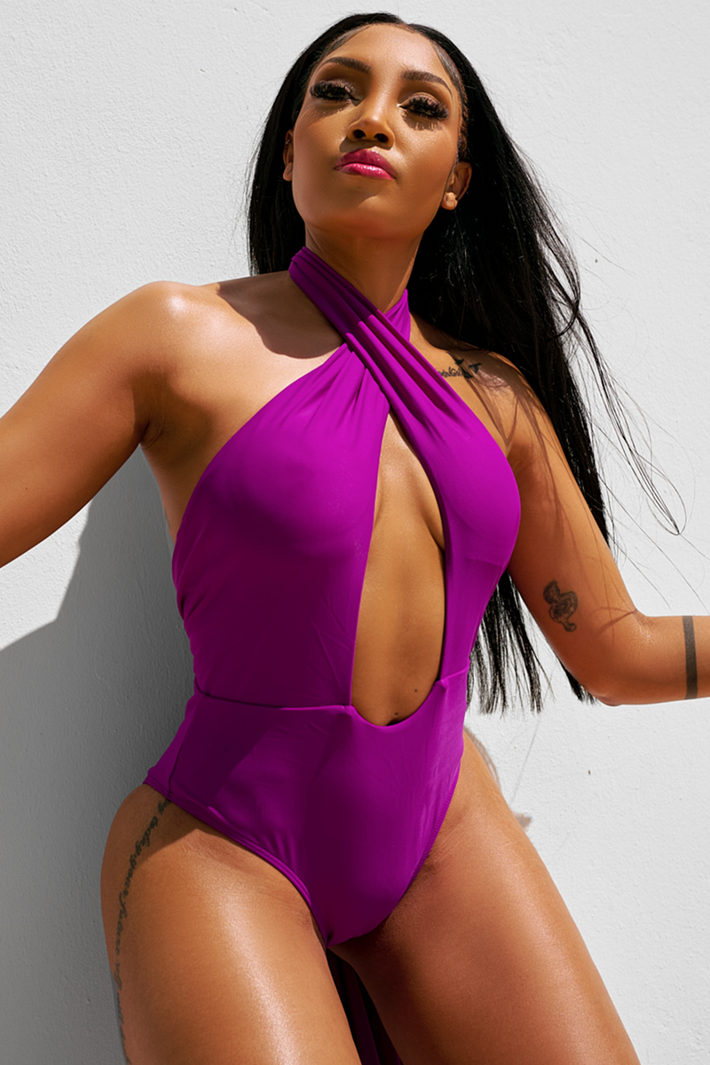 Mauve bathing suit hotsell